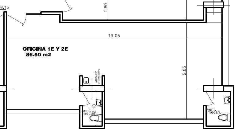 La Coruña, Oficina en Venta, 87m2, 1 Ambiente, 1 Baño , 2 Parqueadero.