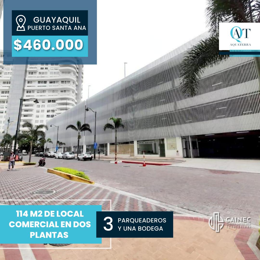 Venta Local comercial Guayaquil * Puerto Santa Ana $460.000