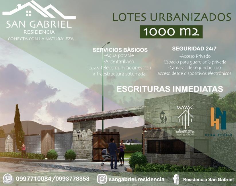 Terrenos en venta en urbanización sector Belisario Quevedo Latacunga