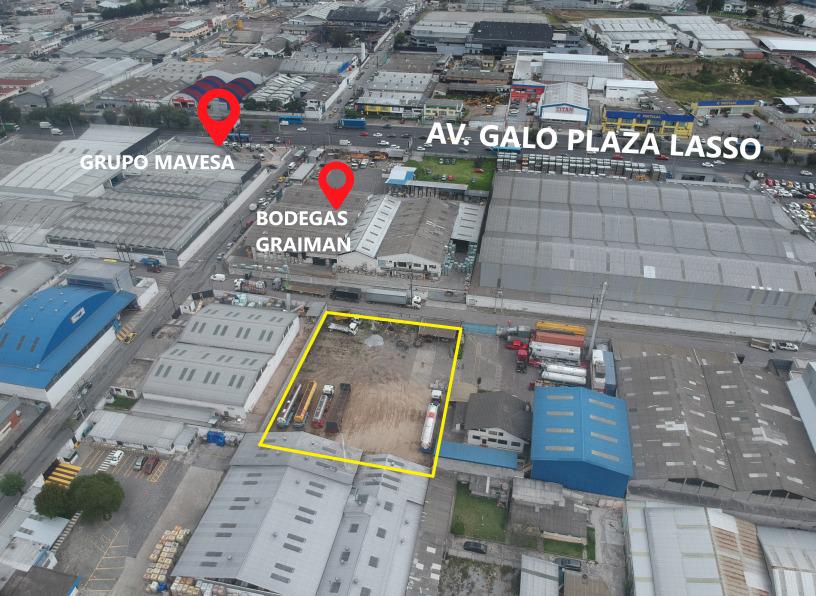 Venta o Renta Terreno de 2000m2. Industrial Alto Impacto i3. Carcelén Industrial rf