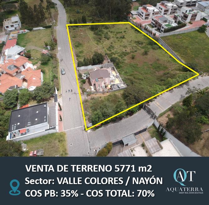 VENDO TERRENO EN ZONA EXCLUSIVA - NAYÓN - TANDA  5771,80 Mtrs