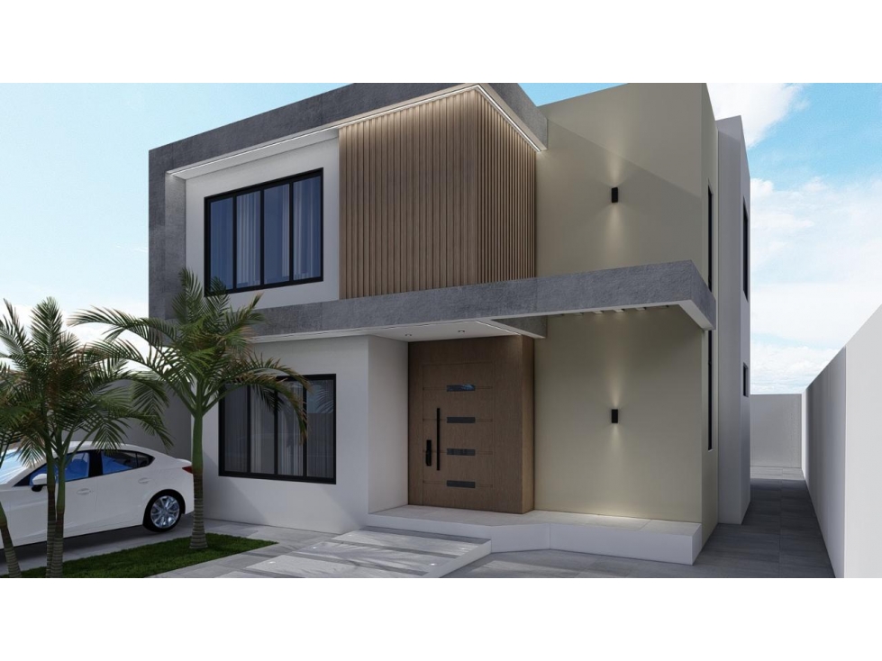 En venta moderna casa en construcción Urbanizacion costa