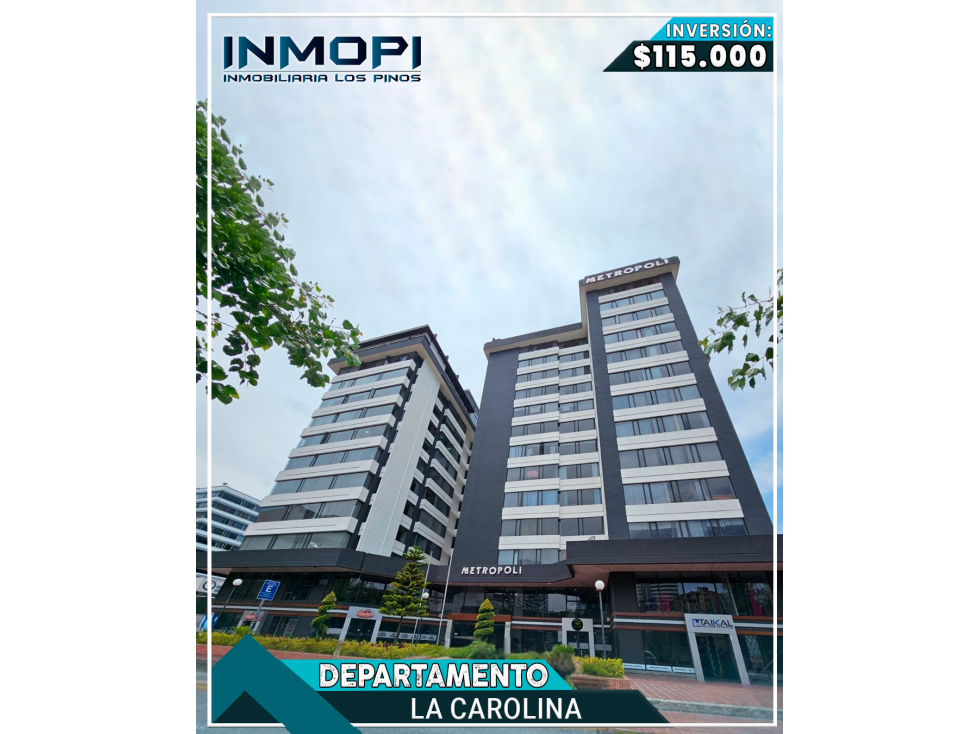 INMOPI VENDE DEPARTAMENTO LA CAROLINA IPN-0182