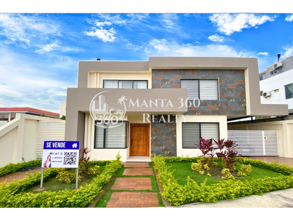 Casa en venta en Urbanización Manta Beach-Sur de Manta